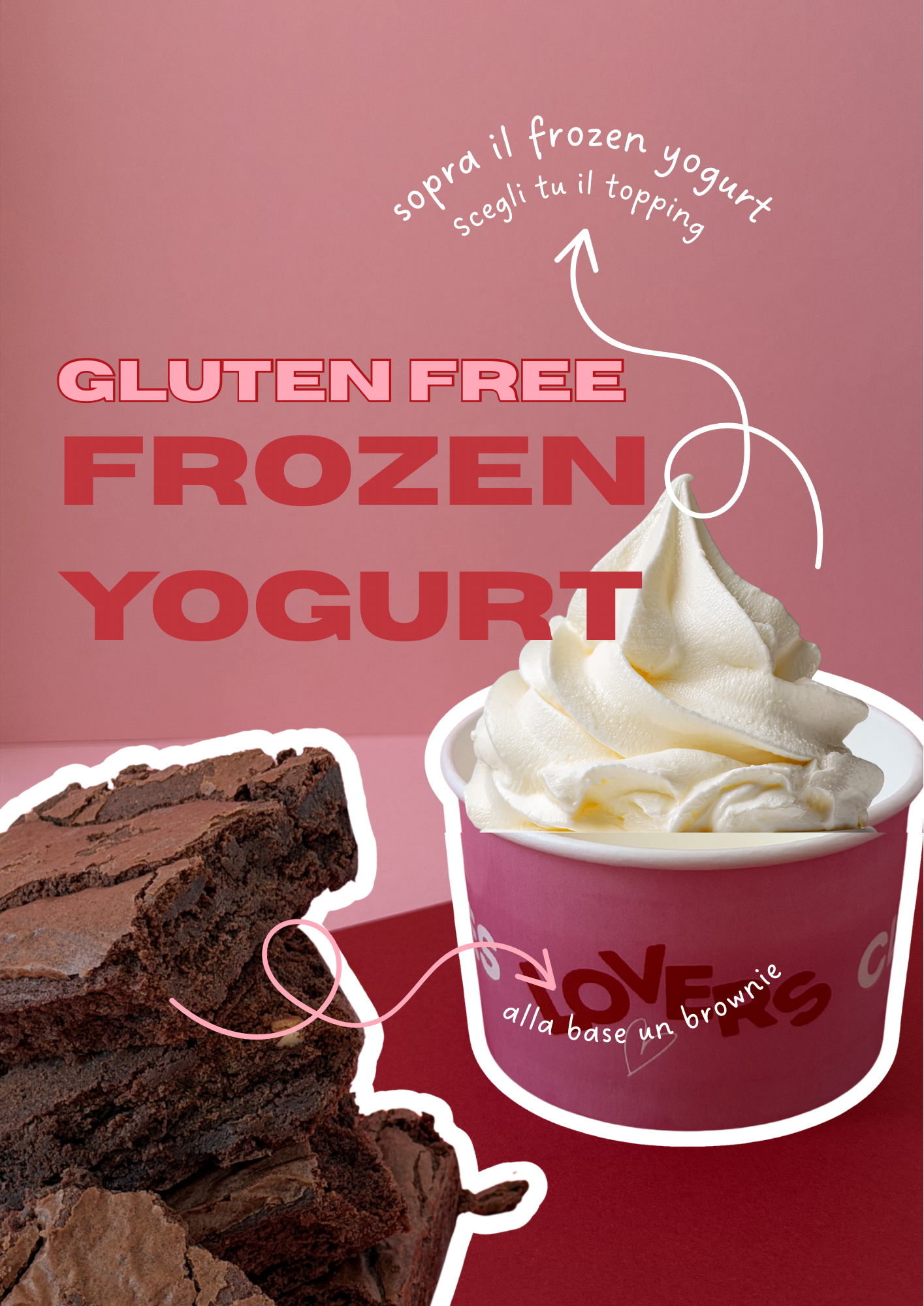 Brownies con frozen yogurt 🍦🍫